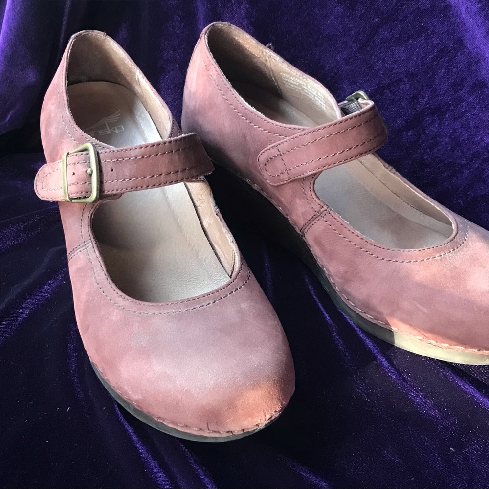 dansko brown suede wedges 9.5